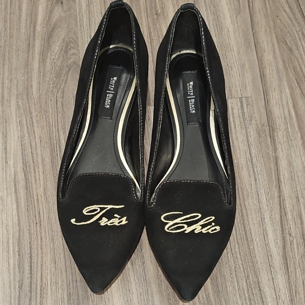 Trendy Black WHBM Loafer Flats